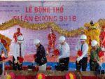Dự án đường 911B đạt 40% khối lượng công trình